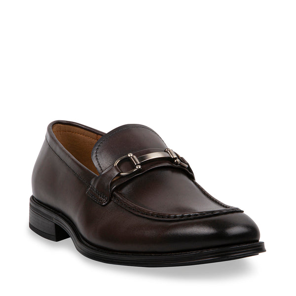 DEVCON BROWN LEATHER - Shoes - Steve Madden Canada