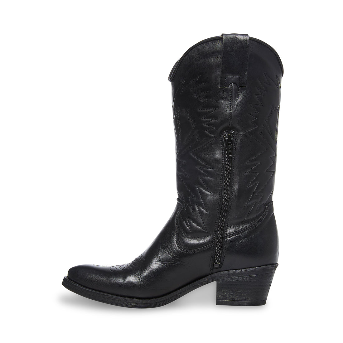 HAYWARD Black Leather Western Cowboy Boots | Women's Designer Boots ...