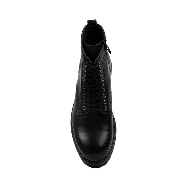 LOGAN BLACK LEATHER - Shoes - Steve Madden Canada