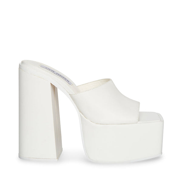TRIXIE WHITE LEATHER - Women's Shoes - Steve Madden Canada